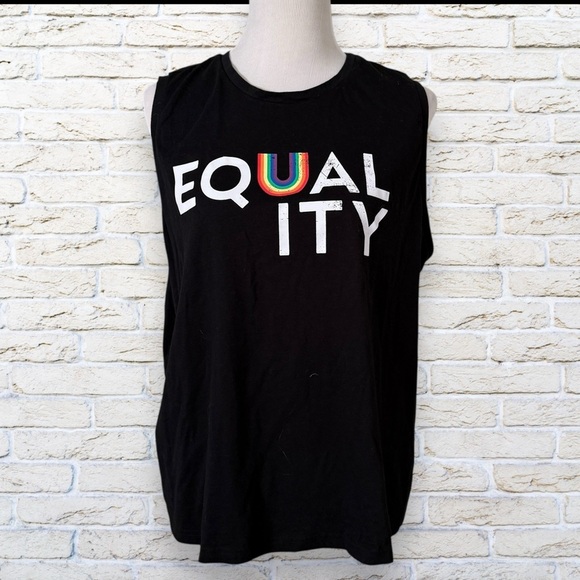 Black Equality Tank Top Size XXL - Picture 1 of 4